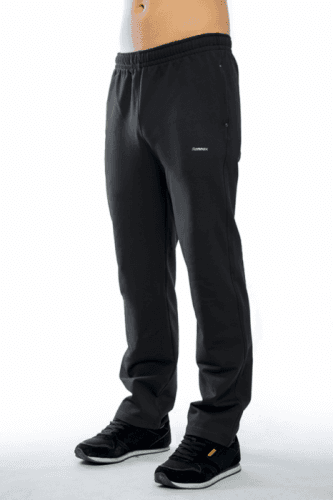 Dlouhé pánské kalhoty 0122 - tmavě šedá-žíhaná - XXL