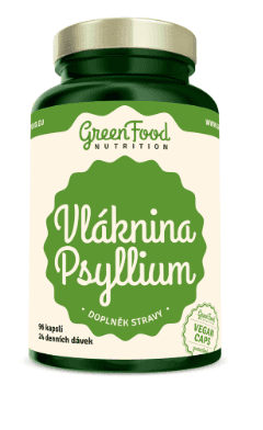 GreenFood Nutrition Vláknina Psylium 96cps