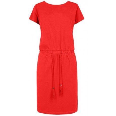 Dámské šaty Joline červené, Velikost M, Barva Červená Volcano