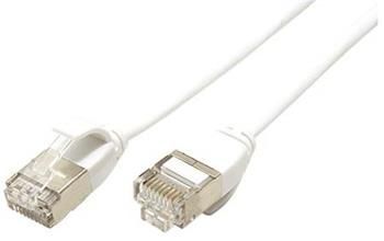 Roline U/FTP patchkabel kat. 7, s konektory RJ45, LSOH, tenký, bílý, 0,5m