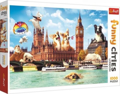 MATYSKA Puzzle Legrační města: Psi v Londýně