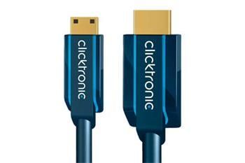 Clicktronic  HQ OFC High Speed HDMI kabel s Ethernetem, HDMI A(M) - miniHDMI C(M), 2m