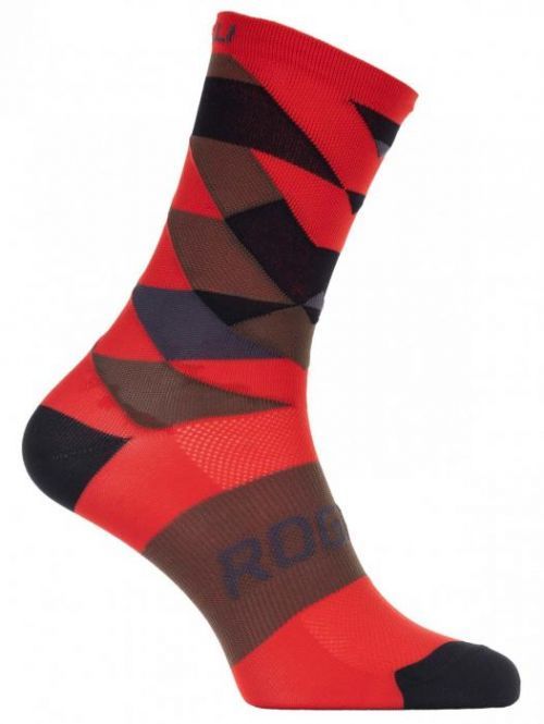 Designové funkční ponožky Rogelli SCALE 14, červené 40-43
