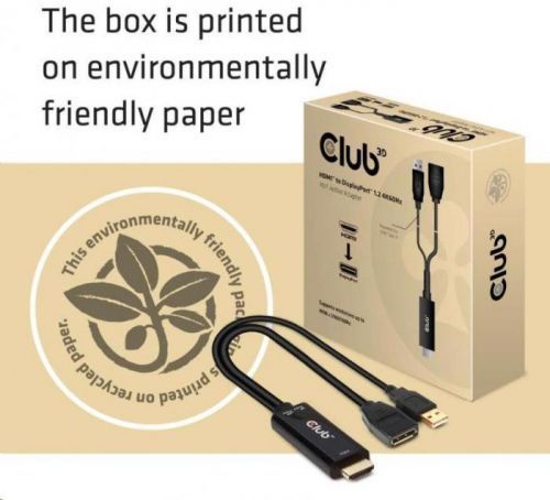 Club 3D Club3D adaptér aktivní HDMI na DisplayPort 4K60Hz (CAC-1331)