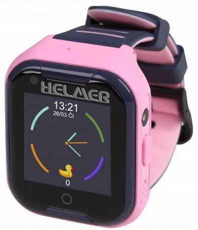 Helmer LK 709 4G růžové - dětské hodinky s GPS lokátorem, videohovorem, vodotěsné