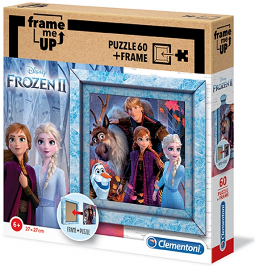 Clementoni 38803 - Puzzle 60 + rámeček Frozen 2