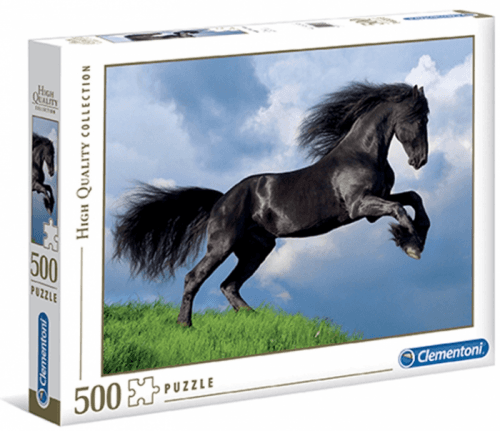 Clementoni 35071 - Puzzle 500 Černý kůň