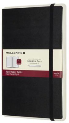 Moleskine: Paper tablet P+ tvrdý linkovaný černý 01 L