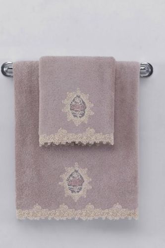 Soft Cotton Dárkové balení ručníků a osušek DESTAN Fialová / Lila