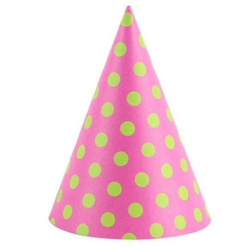 ČEPIČKY tmavě růžové 16cm 6ks