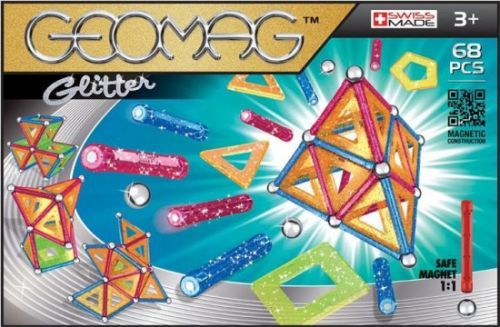 Magnetická stavebnice GEOMAG - Glitter 68 dílků