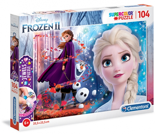 Clementoni 20164 - Puzzle Jewels 104 Frozen 2