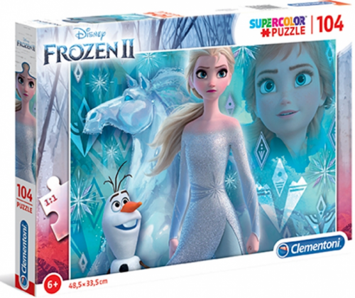 Clementoni 27127 - Puzzle Supercolor 104 Frozen 2