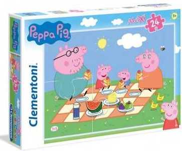 Clementoni 24028 - Puzzle Maxi 24 Prasátko Peppa