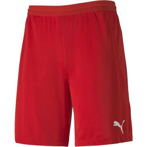 Puma TEAM FINAL 21 KNIT SHORTS červená M - Pánské kraťasy