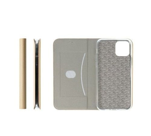 Flipové pouzdro SENSITIVE pro Apple iPhone 7, 8, SE (2020), zlatá