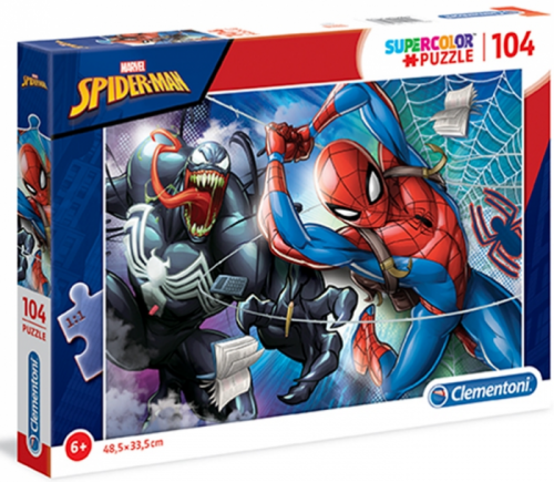 Clementoni 27117 - Puzzle Supercolor 104 Spiderman