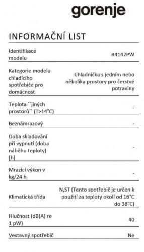 Gorenje R4142PW