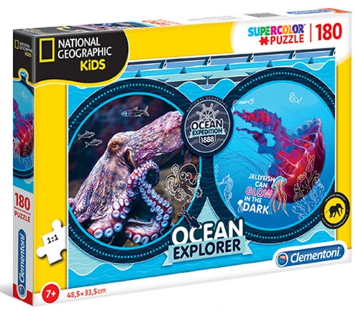 Clementoni 29205 - Puzzle NG 180,Oceánská výprava