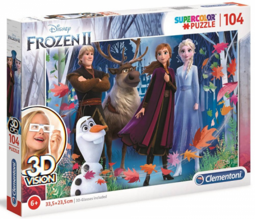 Clementoni 20611 - Puzzle 3D 104 Frozen 2