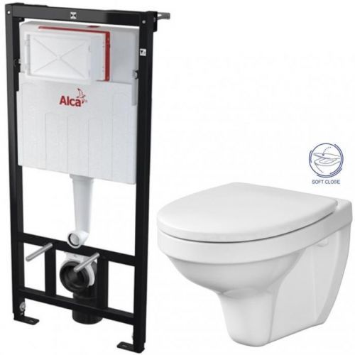 AKCE/SET SET Sádromodul předstěnový instalační systém + WC CERSANIT DELFI + SOFT SEDÁTKO AM101/1120 X DE2