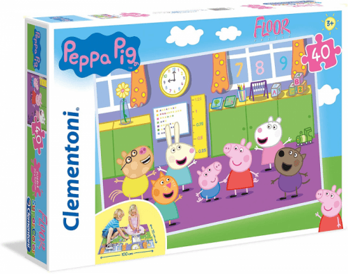 Clementoni 25458 - Puzzle Supercolor Floor 40 Prasátko Peppa