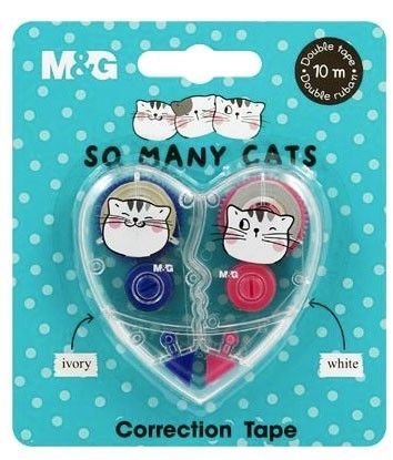 Korektor páska MaG sada 2 ks - So Many Cats - 5 mm x 5 m