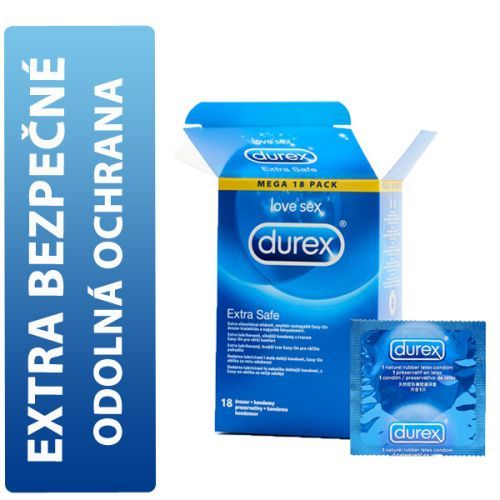 Durex Extra Safe krabička CZ distribuce 18 ks