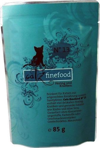 Kapsička Catz Finefood No.13 - se sleďem a krevetami 85 g