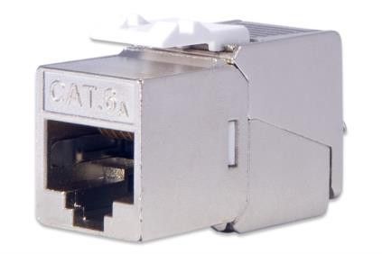 DIGITUS CAT 6A Keystone Jack, shielded, 500 MHz acc.ISO/IEC 60603-7-51,11801 AMD2:2010-04, tool free connec., set 24 pcs, DN-93617-24