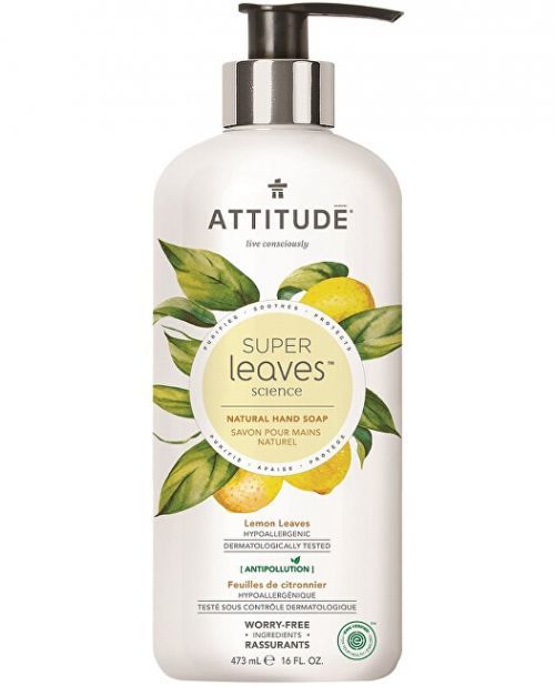 ATTITUDE Přírodní mýdlo na ruce ATTITUDE Super leaves s detoxikačním účinkem - citrusové listy 473 ml