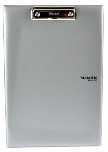 Karton P+P Jednodeska A4 plast - Metallic - stříbrná - 5-595