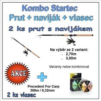 Kombo Startec Prut + naviják + vlasec 1 + 1 Varianta 2,70m-5799005SET
