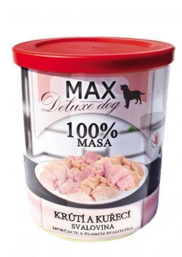 FALCO MAX deluxe krůtí a kuřecí svalovina 8x800 g