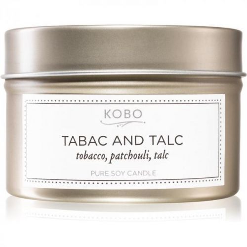 KOBO Motif Tabac and Talc vonná svíčka v plechovce 113 g