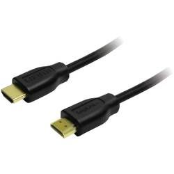 HDMI kabel LogiLink [1x HDMI zástrčka - 1x HDMI zástrčka] černá 10.00 m