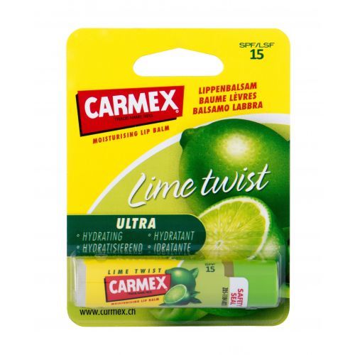 Carmex Lime Twist SPF15 4,25 g ochranný balzám na rty s příchutí limetky pro ženy