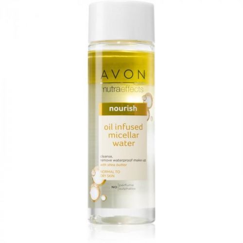 Avon Nutra Effects Nourish dvoufázová micelární voda pro normální až suchou pleť 200 ml