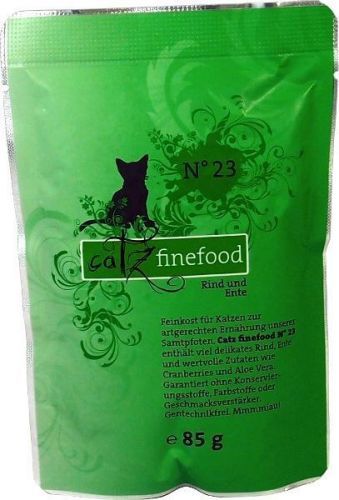 Kapsička Catz Finefood No.23 - s hovězím a kachním masem 85 g