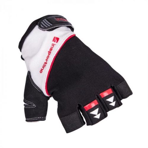 Fitness rukavice inSPORTline Harjot Barva černo-bílá, Velikost XL