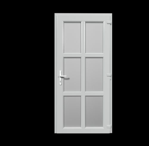 Vchodové dveře 110x210 Jednokřídlé Aluplast Ideal 4000 - Typ 10 BARVA PROFILU: Bílá - Bílá