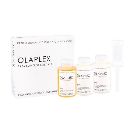 Olaplex Bond Multiplier No. 1 Traveling Stylist Kit sada Bond Multiplier No. 1 100 ml + Bond Perfector No. 2 2 x 100 ml + dávkovač Dosing Dispenser 1 ks pro ženy