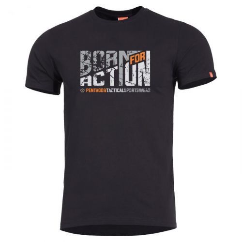 Tričko Pentagon Born For Action - černé, XL