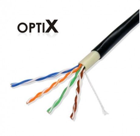 UTP kabel (drát) Cat5e Outdoor černý -40 - 70°C,  bal.305m Double Jacket, 859558900045