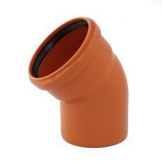 KGB koleno pro kanalizační potrubí DN 150, úhel 45° , barva oranžová