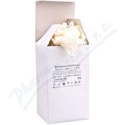 Rukavice vyš.latex s pudrem vel. L/20ks Steriwund