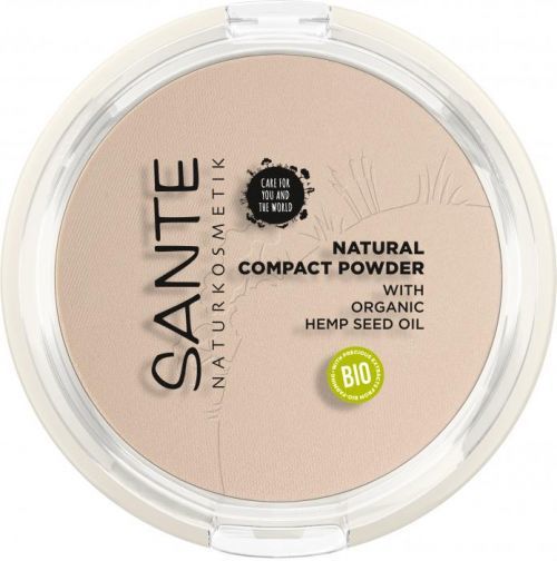 Sante Kompaktní pudr s konopným olejem - 9g - 01 Cool Ivory 9g