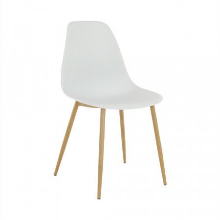 Tempo Kondela Židle, bílá / přírodní, SINTIA