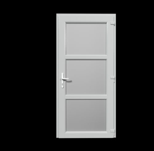 Vchodové dveře 110x210 Jednokřídlé Aluplast Ideal 4000 - Typ 06 BARVA PROFILU: Bílá - Bílá