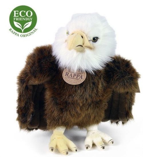 Rappa Plyšový pták orel stojící, 24 cm, ECO-FRIENDLY